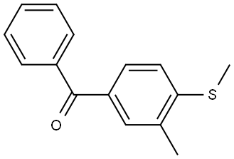 (3-methyl-4-(methylthio)phenyl)(phenyl)methanone Structure