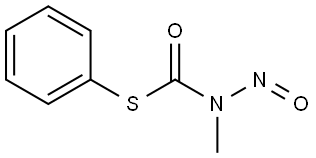 S-phenyl methyl(nitroso)carbamothioate Structure