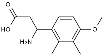 3-AMINO-3-(4-METHOXY-2,3-DIMETHYLPHENYL)PROPANOIC ACID Structure