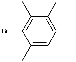 2-Bromo-5-iodo-1,3,4-trimethylbenzene Structure