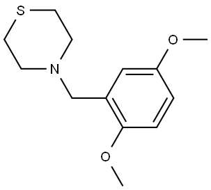 4-[(2,5-Dimethoxyphenyl)methyl]thiomorpholine Structure