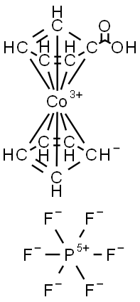 1-Carboxy-cobaltocenium hexafluorophosphate Structure