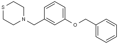 4-[[3-(Phenylmethoxy)phenyl]methyl]thiomorpholine Structure