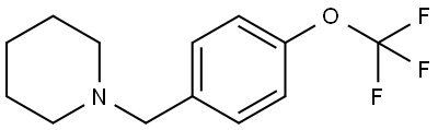 1-[[4-(Trifluoromethoxy)phenyl]methyl]piperidine Structure