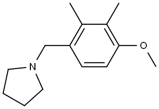 1-[(4-Methoxy-2,3-dimethylphenyl)methyl]pyrrolidine Structure