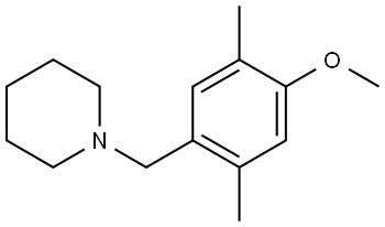 1-[(4-Methoxy-2,5-dimethylphenyl)methyl]piperidine Structure