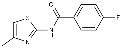 4-Fluoro-N-(4-methyl-2-thiazolyl)benzamide Structure