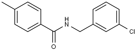 N-[(3-Chlorophenyl)methyl]-4-methylbenzamide Structure