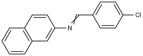 1-(4-chlorophenyl)-N-(naphthalen-2-yl)methanimine 구조식 이미지