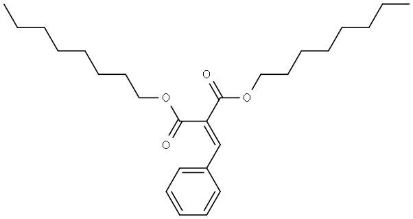 dioctyl 2-benzylidenemalonate Structure