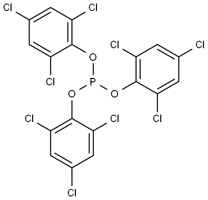 Tris(2,4,6-chlorophenyl) phosphite Structure