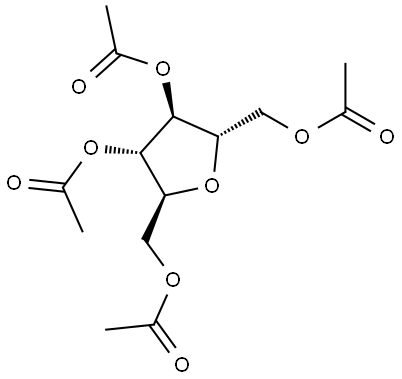 L-Mannitol, 2,5-anhydro-, tetraacetate (9CI) 구조식 이미지