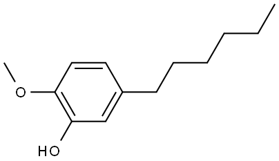 5-Hexyl-2-methoxyphenol Structure