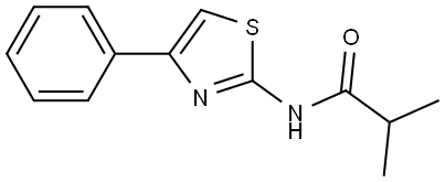 2-Methyl-N-(4-phenyl-2-thiazolyl)propanamide Structure