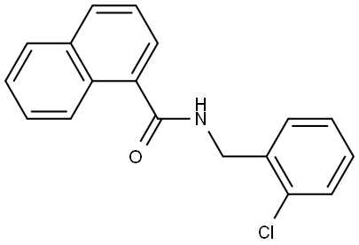 N-[(2-Chlorophenyl)methyl]-1-naphthalenecarboxamide Structure