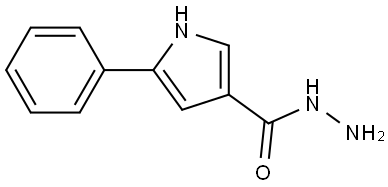 5-phenyl-1H-pyrrole-3-carbohydrazide Structure