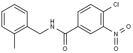 4-chloro-N-(2-methylbenzyl)-3-nitrobenzamide Structure