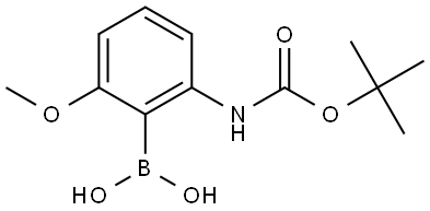 Carbamic acid, (2-borono-3-methoxyphenyl)-, C-(1,1-dimethylethyl) ester (9CI) Structure