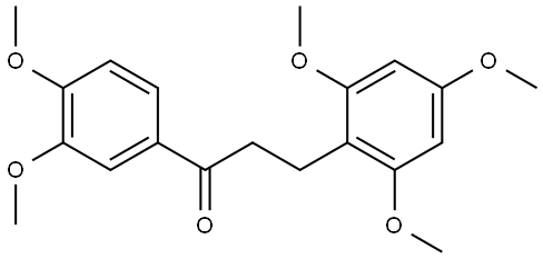 1-Propanone, 1-(3,4-dimethoxyphenyl)-3-(2,4,6-trimethoxyphenyl)- Structure