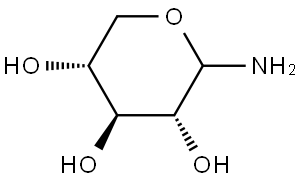 (3R,4S,5R)-2-aminooxane-3,4,5-triol Structure