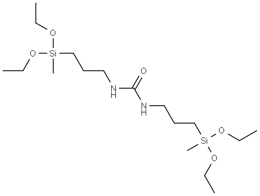 Urea, N,N′-bis[3-(diethoxymethylsilyl)propyl]- Structure