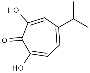 2,7-DIHYDROXY-4-ISOPROPYLCYCLOHEPTA-2,4,6-TRIEN-1-ONE Structure