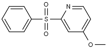 4-Methoxy-2-(phenylsulfonyl)pyridine Structure