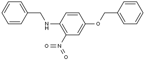 N-(Benzyl)-2-nitro-4-benzyloxyaniline Structure