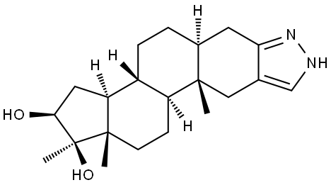 16β-Hydroxystanozolol (mixture of diastereomers) Structure