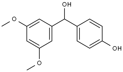 4-((3,5-dimethoxyphenyl)(hydroxy)methyl)phenol Structure