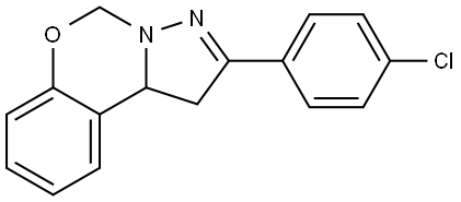 2-(4-CHLOROPHENYL)-1,10B-DIHYDROPYRAZOLO(1,5-C)(1,3)BENZOXAZINE Structure