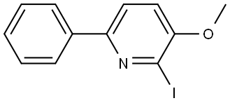 Pyridine, 2-iodo-3-methoxy-6-phenyl- Structure