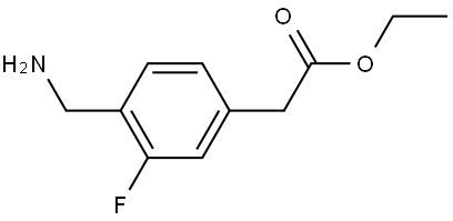 Ethyl 4-(aminomethyl)-3-fluorobenzeneacetate Structure