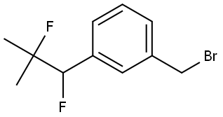 1-(bromomethyl)-3-(1,2-difluoro-2-methylpropyl)benzene Structure