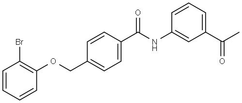 N-(3-Acetylphenyl)-4-[(2-bromophenoxy)methyl]benzamide Structure