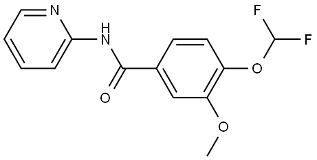 4-(Difluoromethoxy)-3-methoxy-N-2-pyridinylbenzamide Structure