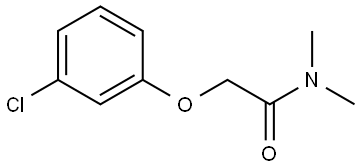 2-(3-Chlorophenoxy)-N,N-dimethylacetamide Structure