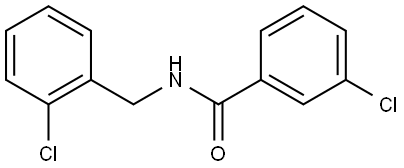 3-Chloro-N-[(2-chlorophenyl)methyl]benzamide Structure