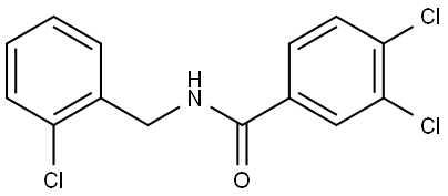 3,4-Dichloro-N-[(2-chlorophenyl)methyl]benzamide Structure