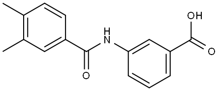 3-[(3,4-Dimethylbenzoyl)amino]benzoic acid Structure