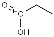 [1-14C]Propionic acid Structure