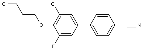 3'-Chloro-4'-(3-chloropropoxy)-5'-fluoro[1,1'-biphenyl]-4-carbonitrile Structure