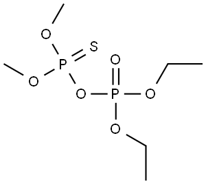 Thiodiphosphoric acid ((HO)2P(O)OP(S)(OH)2), P,P-diethyl P',P'-dimethyl ester (9CI) Structure