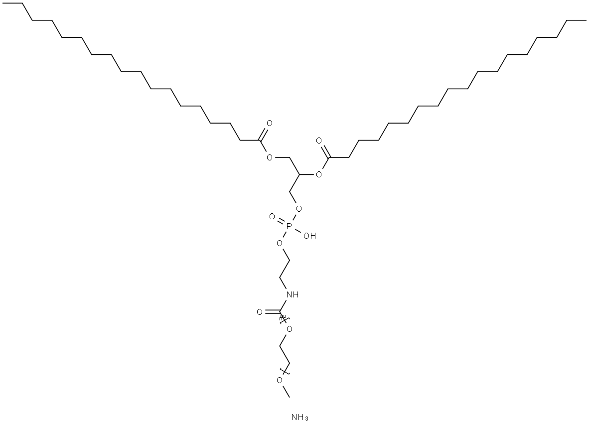 1,2-distearoyl-sn-glycero-3-phosphoethanolaMine-N-[Methoxy(polyethylene glycol)-2000] (aMMoniuM salt Structure