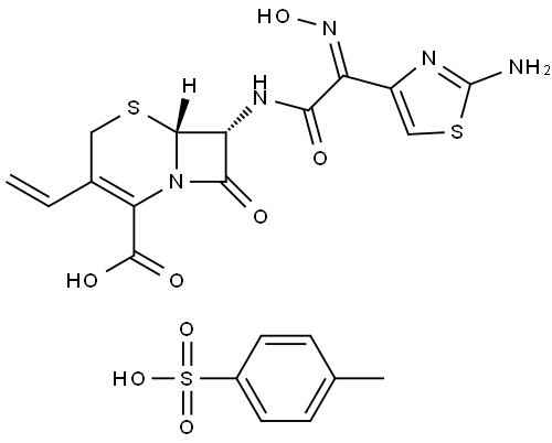 Cefdinir p-toulenesulfonate salt Structure