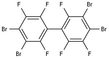 3,3',4,4'-Tetrabrom-2,2',5,5',6,6'-hexafluorbiphenyl Structure