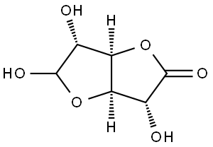 L-Idofuranuronic acid, γ-lactone 구조식 이미지