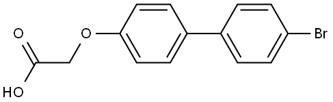 2-[(4'-Bromo[1,1'-biphenyl]-4-yl)oxy]acetic acid Structure