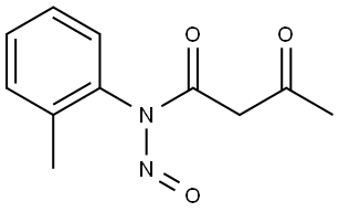 N-nitroso-3-oxo-N-(o-tolyl)butanamide Structure