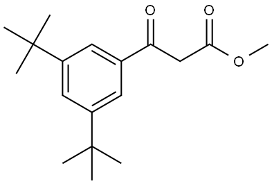 Methyl 3,5-bis(1,1-dimethylethyl)-β-oxobenzenepropanoate 구조식 이미지